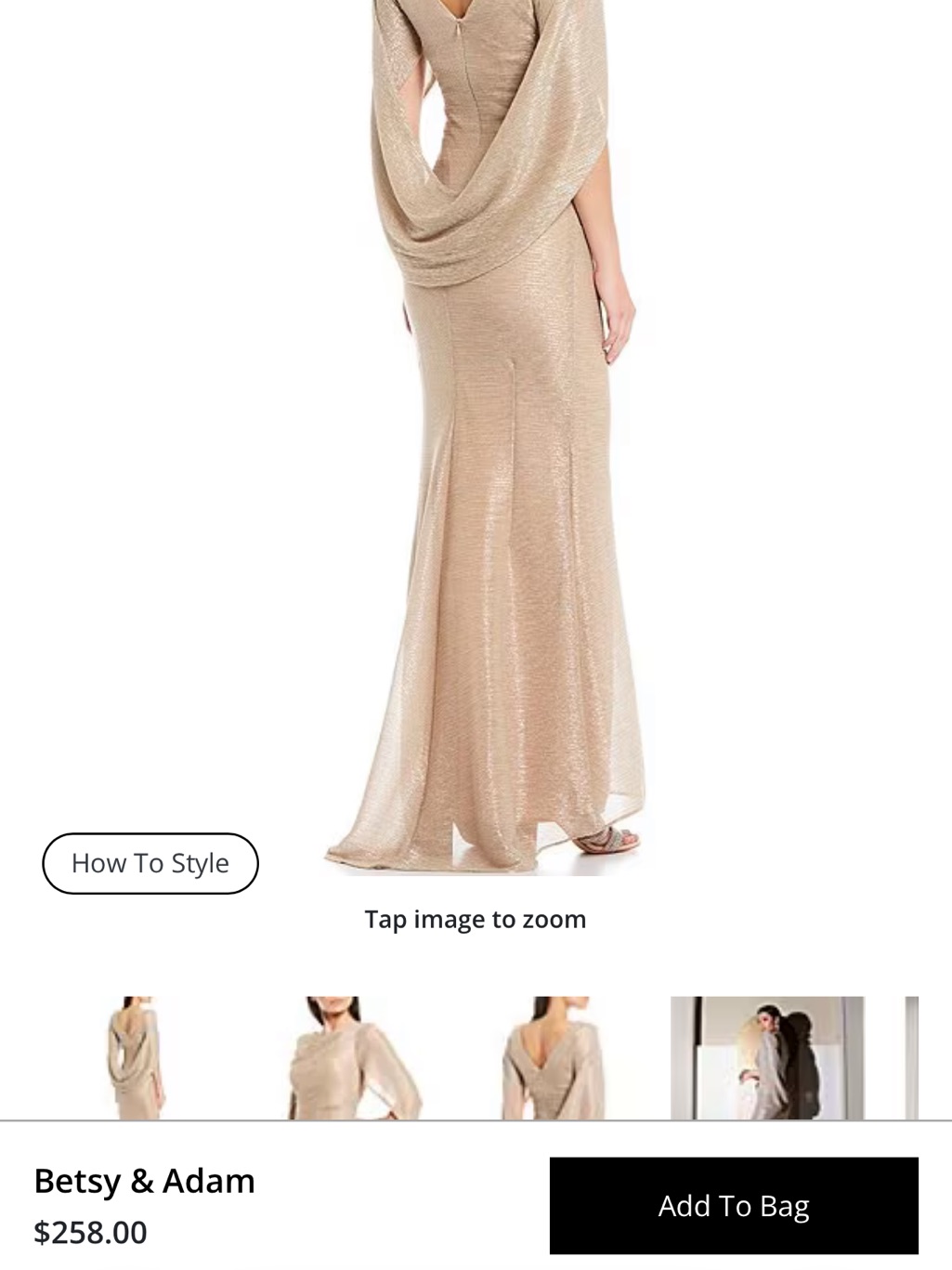 Adam Beige And Black Dress